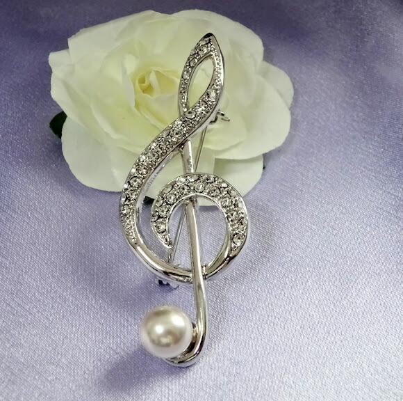 楽天市場】ト音記号 ブローチ おしゃれ パール 音符 プレゼント ギフト