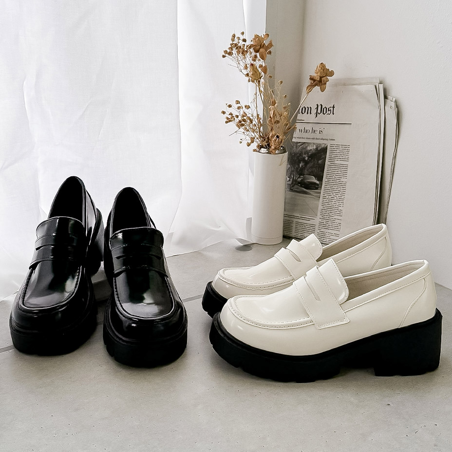 楽天市場】厚底 ローファー 可愛い レディース 厚底ローファー