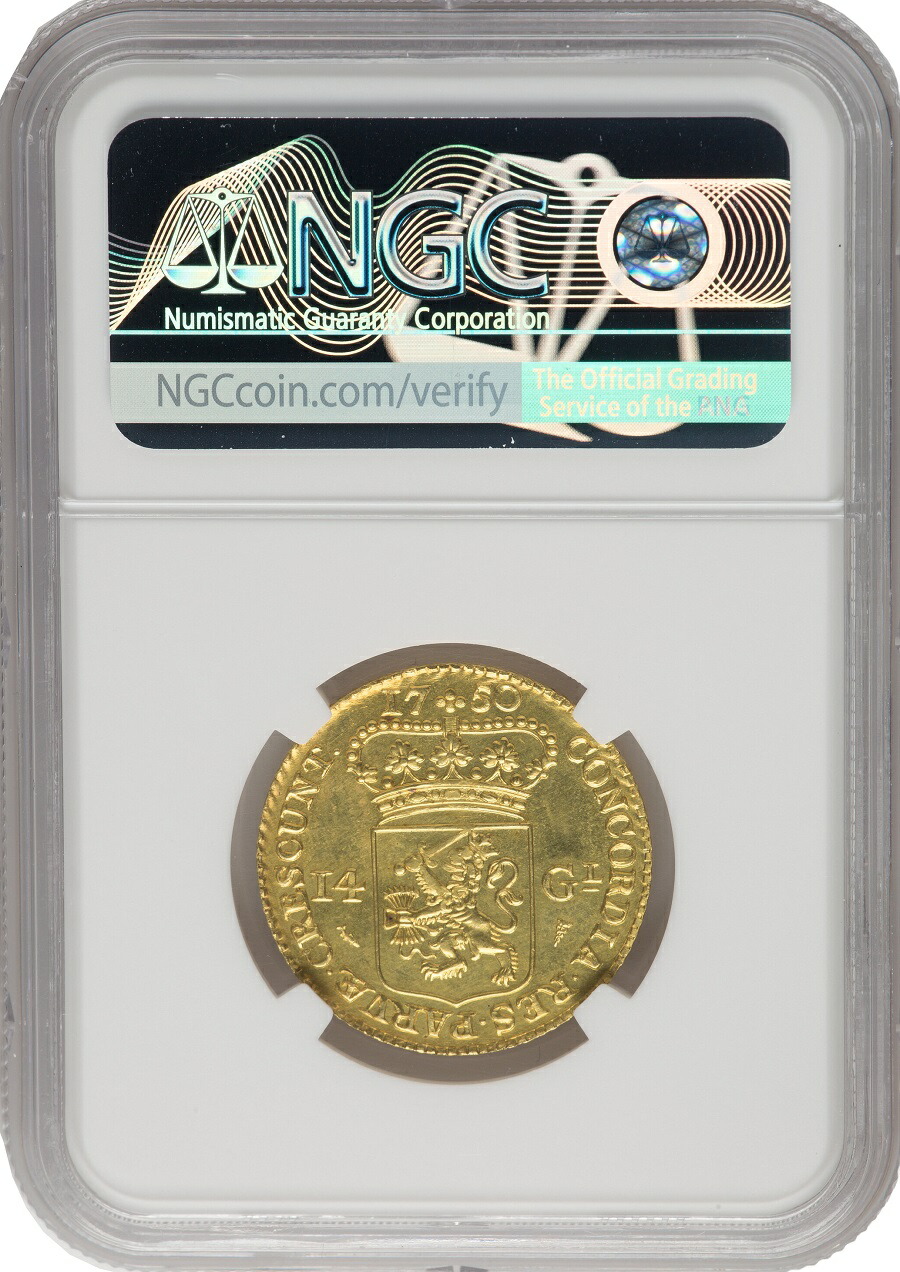 楽天市場】NGC MS66 1750年(1960年再鋳) オランダ ゴールドライダー 14