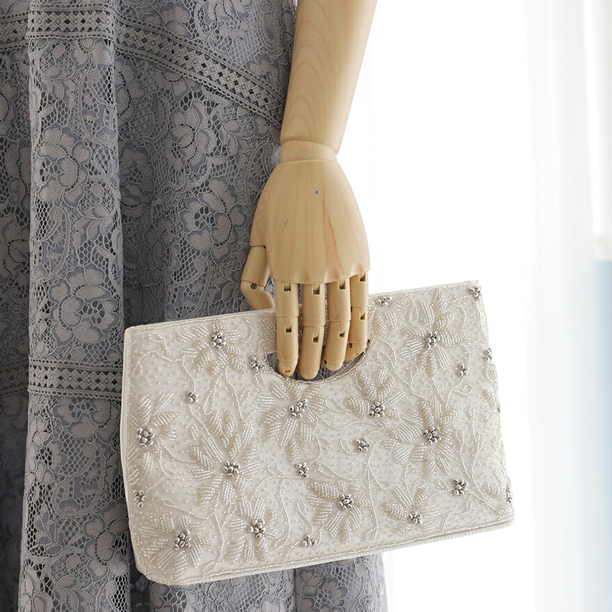 楽天市場】ビーズ刺繍パーティーバッグ 結婚式 バッグ パーティー