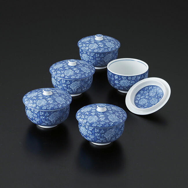 楽天市場】湯呑み茶碗 湯呑茶碗 220ml【5点セット】「 たち吉 染牡丹