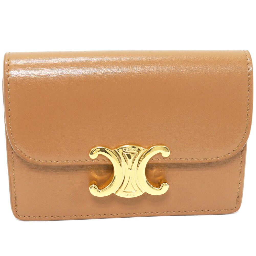 楽天市場】セリーヌ カードケース 名刺入れ トリオンフ フラップ付き