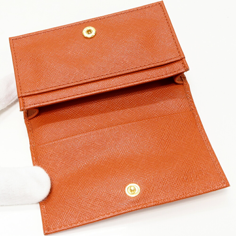 楽天市場】プラダ 二つ折りカードケース マチ付き名刺入れ