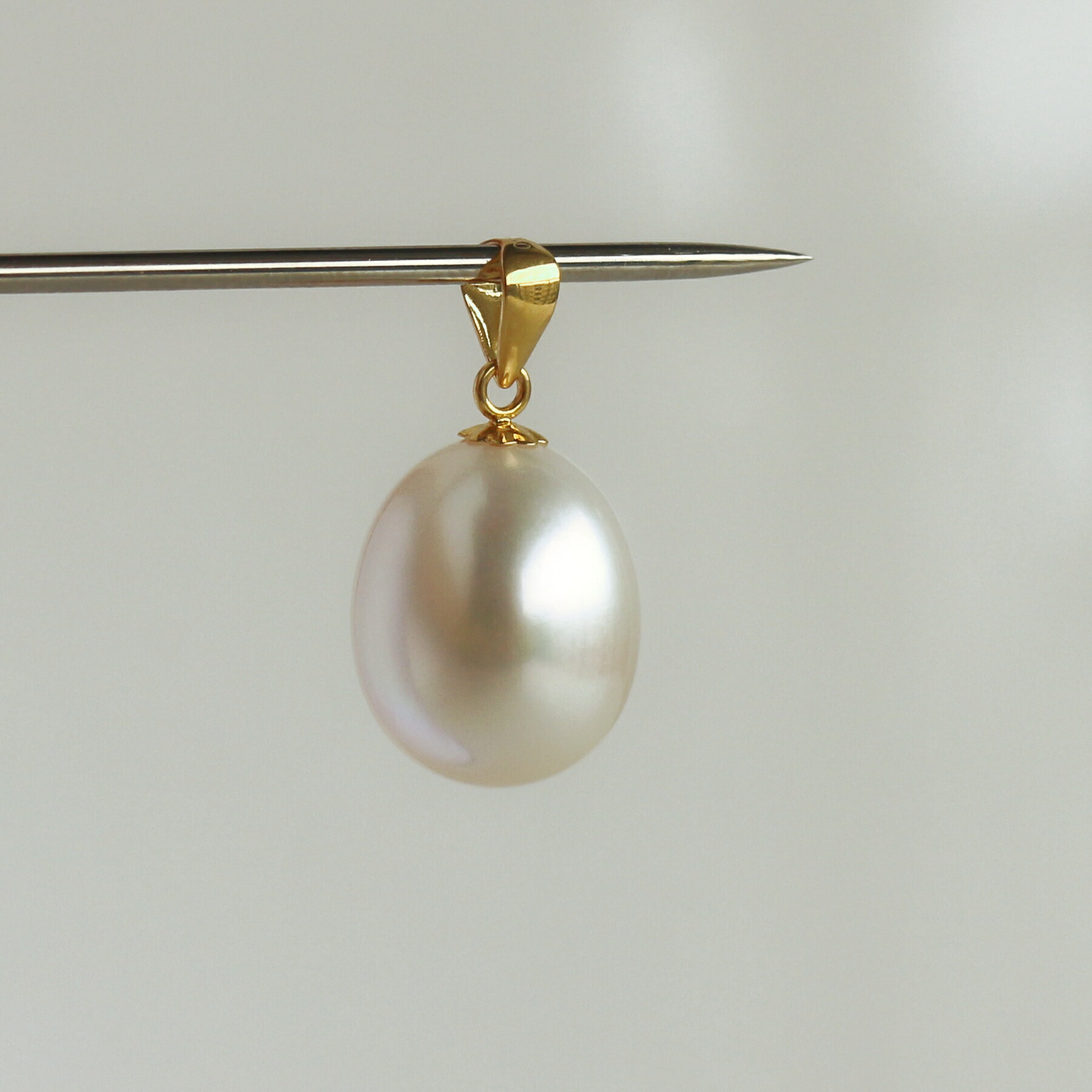 楽天市場】ペンダントトップ パール ペンダント 18金 K18 10mm 本真珠