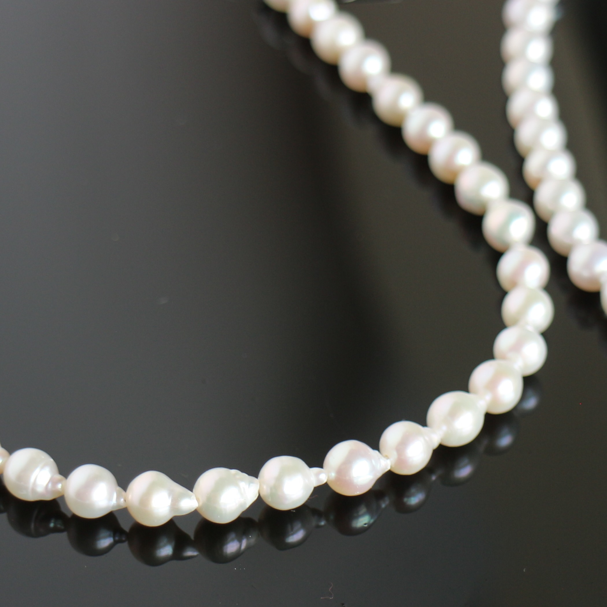 楽天市場】淡水パールネックレス バロックパール ネックレス 卒業式