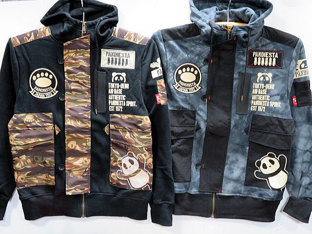 パンディエスタジャパン つなぎ 刺繍 ヒッコリー pandiesta japan