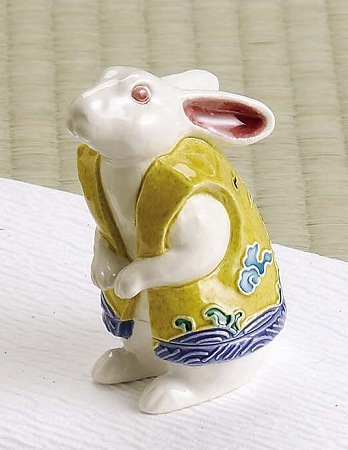 楽天市場】茶道具 香合交趾 兎（うさぎ）京都 中村翠嵐作 : 佐藤大観堂