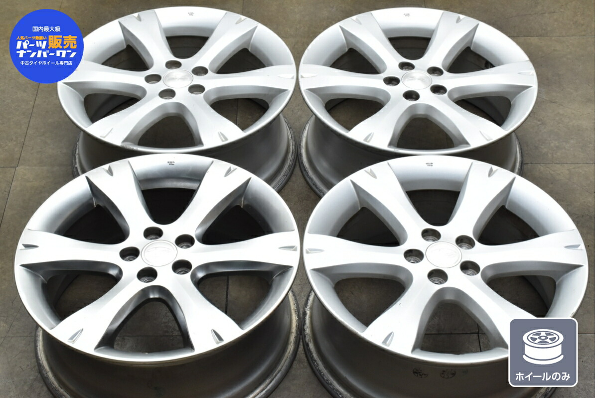 楽天市場】中古 ホイール スバル純正 4本セット 17インチ 7J +55 PCD