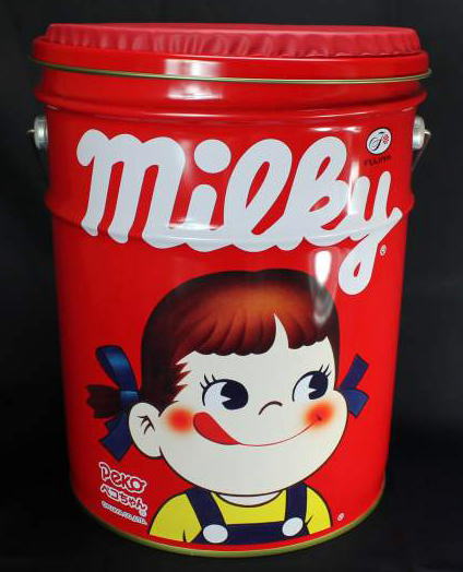 楽天市場】ペコちゃんスツール缶 2013ティッシュクッション付き【新品