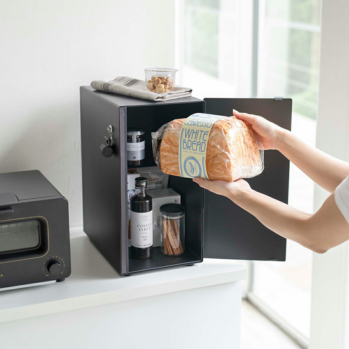 楽天市場】[ ブレッドケース タワー スリム ] 山崎実業 tower パン