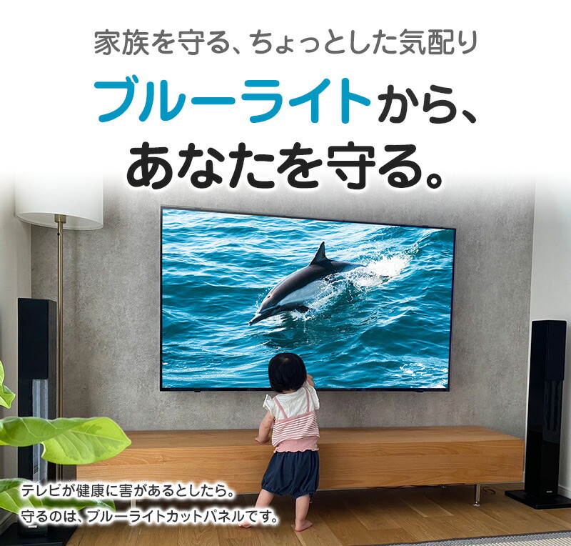 楽天市場】ブルーライトカット 液晶テレビ保護パネル 50インチ 50型