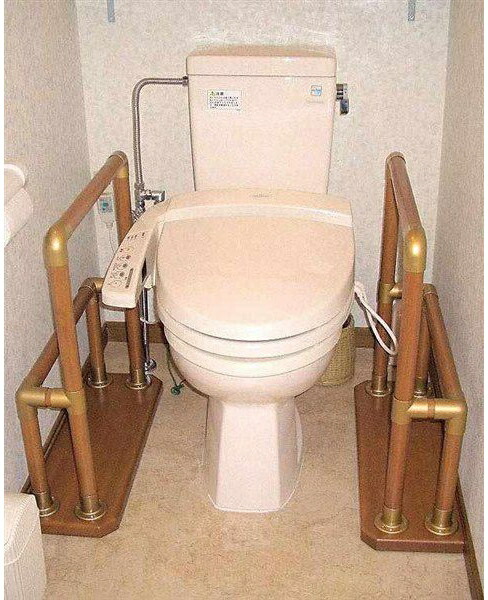 楽天市場】トイレスタンバー SBT-01 1本 介護用品 手すり 置くだけ