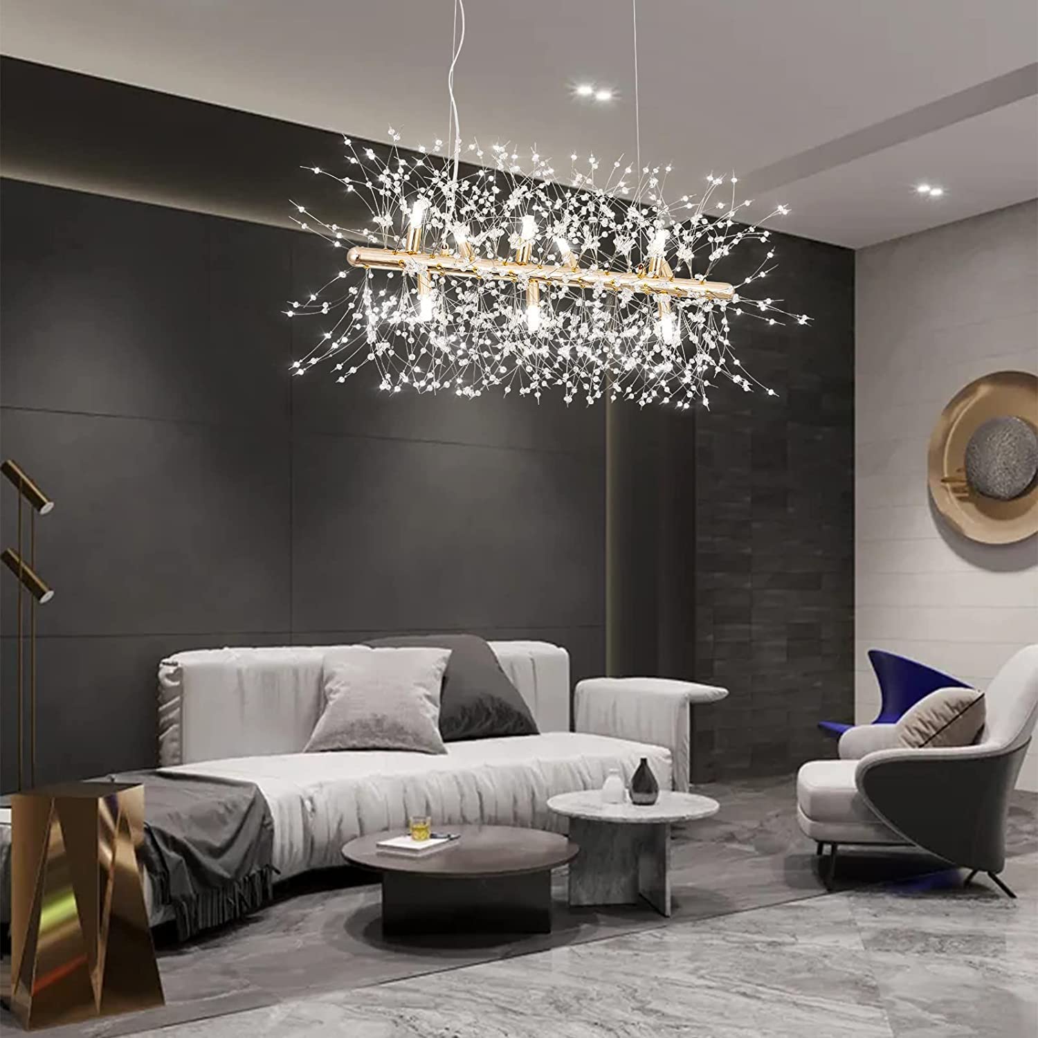 楽天市場】現代タンポポシャンデリア スパーク シャンデリア