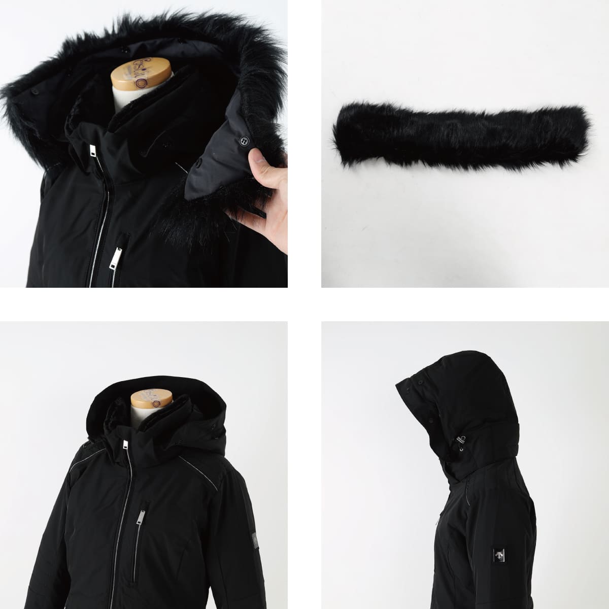 9号】デサント スキーウェア 黒 ブラック 柄 レディース 9号】デサント