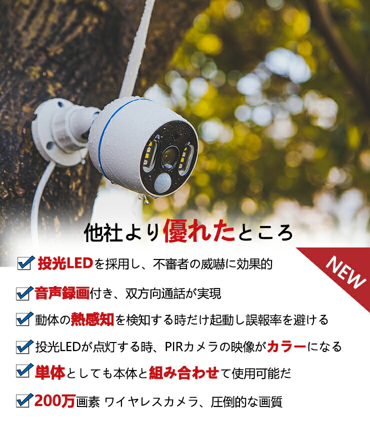 楽天市場】☆限定15％OFFクーポン！☆500万画素 防犯カメラ 音声録画