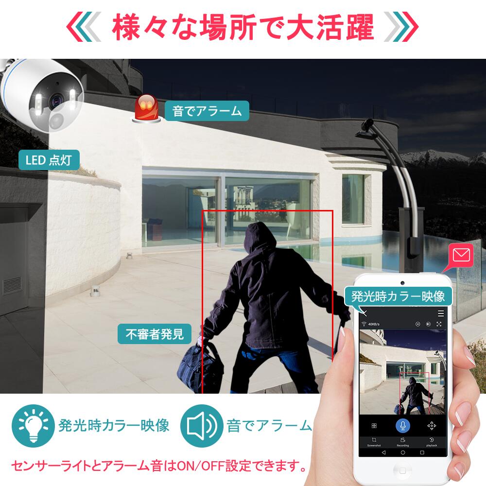 楽天市場】☆限定 P11倍+15％OFFクーポン！☆防犯カメラ セット 夜間