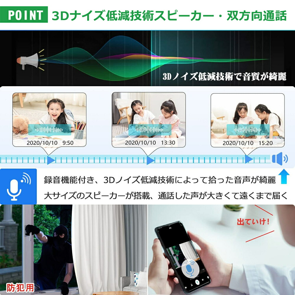 楽天市場】☆限定15％OFFクーポン！☆防犯カメラ 12インチIPSモニター