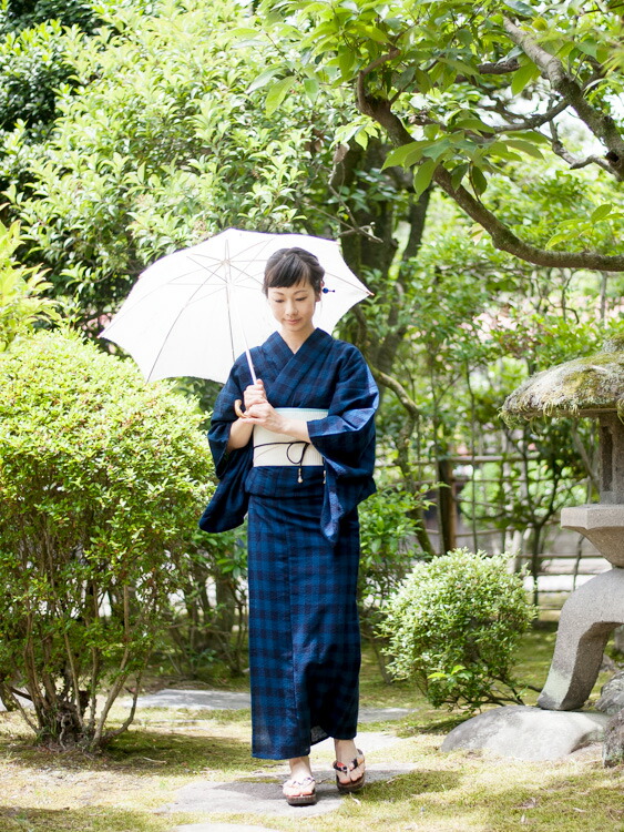 楽天市場】しじら織 レディース 浴衣 久留米 日本製 縦縞 単衣 洗える