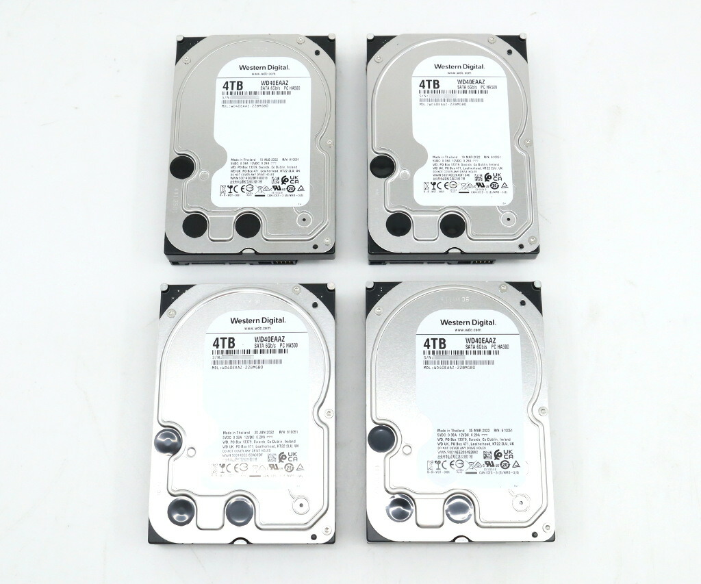 楽天市場】【4本セット】Western Digital WD40EAAZ 4TB 3.5インチ SATA