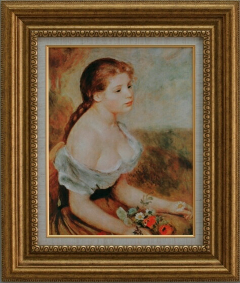 楽天市場】【受注生産品】 ルノワール【花持つ少女】［ac-707b］世界の