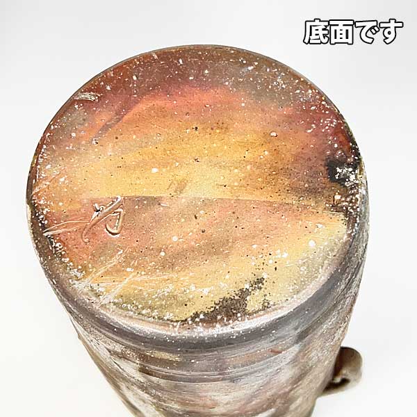 70】◉明治時代の名工 木村清近先生 備前焼算木手花入 桐箱◉ 70