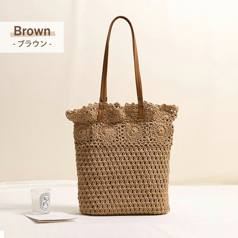 楽天市場】トートバッグ かご A4 レディース 大きめ かごバッグ トート