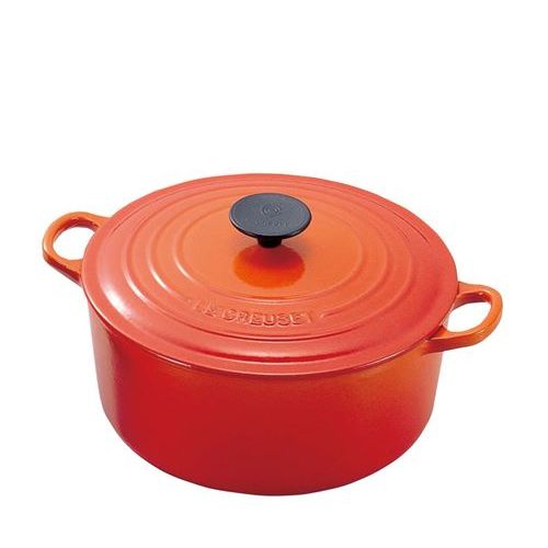 楽天市場】ルクルーゼ ココットロンド 20cm オレンジの通販