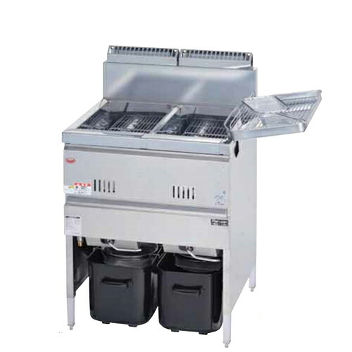 楽天市場】MGF-13WK 【マルゼン】 ガスフライヤー 13L×2 2槽式 幅630