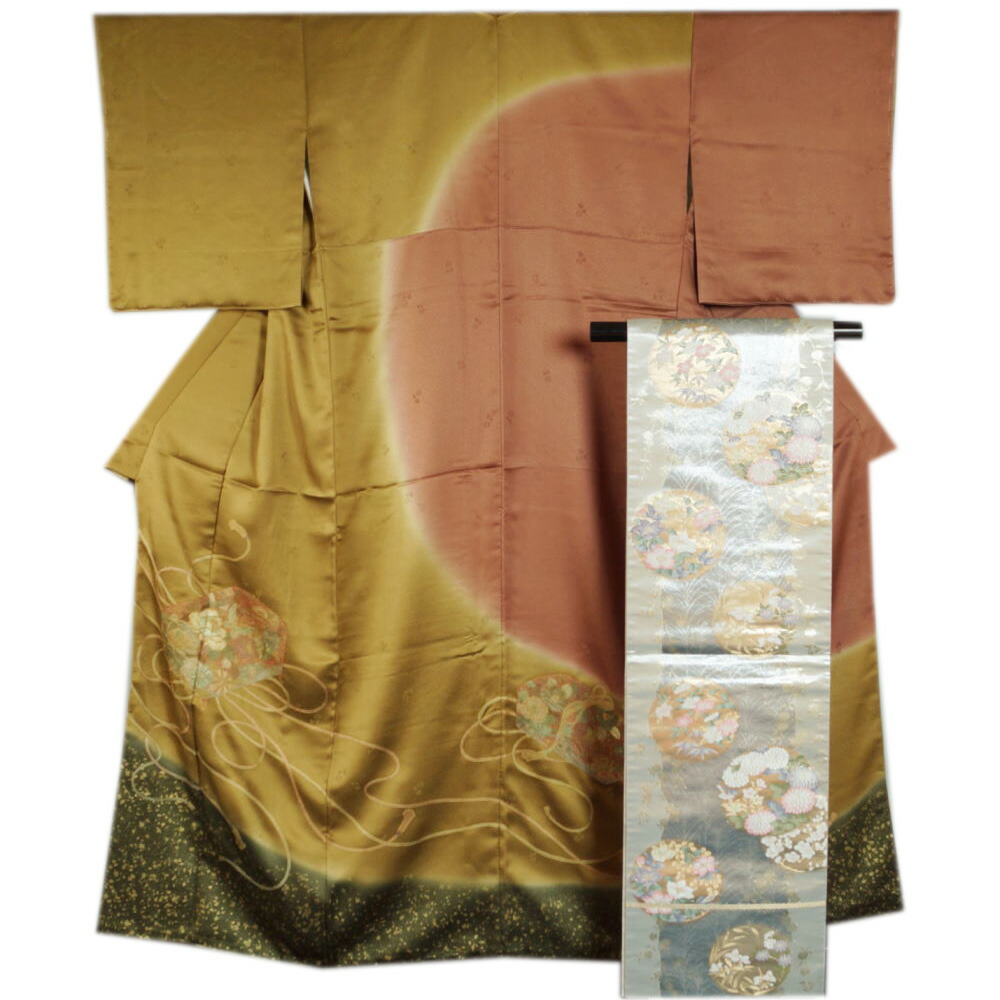 楽天市場】着物セット スワトウ刺繍 訪問着・袋帯 2点 セット Mサイズ