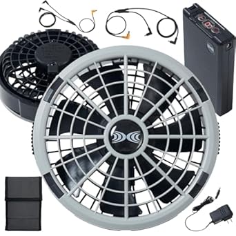 楽天市場】○ XEBEC 空調服スターターキット XS23011 C/K50 グレー