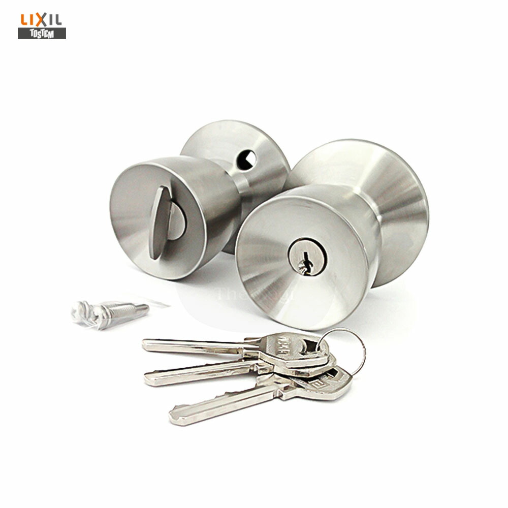 楽天市場】TOSTEM ロンカラーF 握り玉 DASZ011 シルバー色 キー3本付