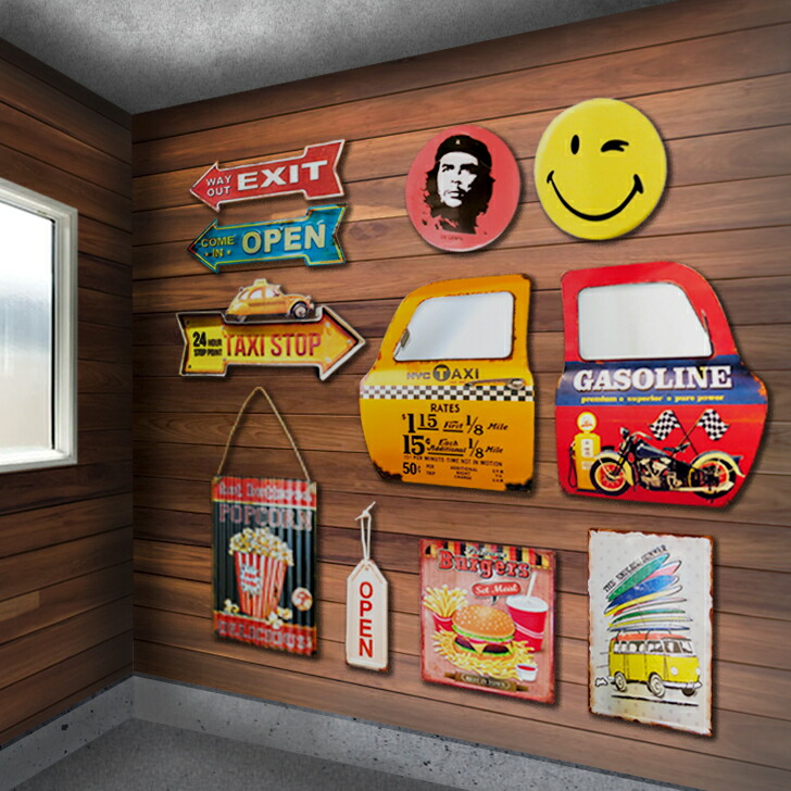 楽天市場】アメリカン雑貨 サインプレート ブリキ看板 三角 FREE WiFi