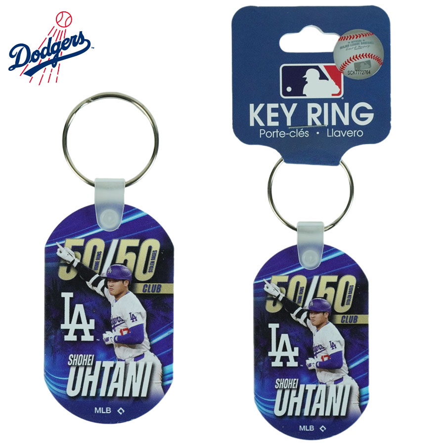 楽天市場】大谷翔平 50-50 キーホルダー 公式 ドジャース グッズ定形外