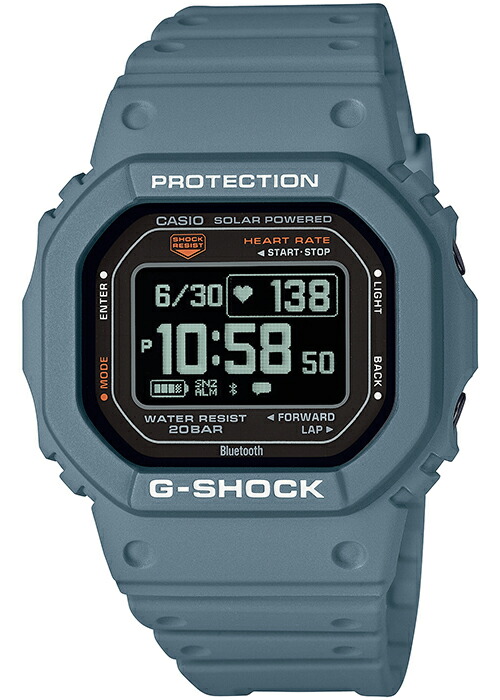 楽天市場】G-SHOCK G-SQUAD 心拍計測 血中酸素レベル計測 DW-H5600-2JR