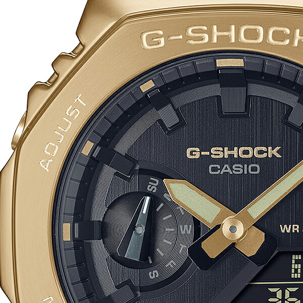 楽天市場】G-SHOCK メタルカバード ゴールド ブラック GM-2100G-1A9JF