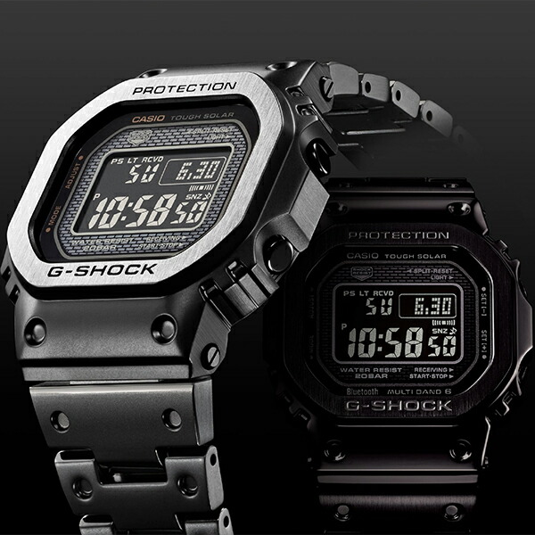 楽天市場】G-SHOCK フルメタル マルチフィニッシュドブラック GMW