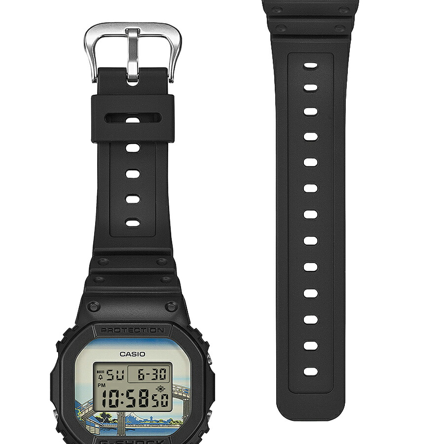 楽天市場】G-SHOCK 葛飾北斎 深川万年橋下 DW-5600KHFM25-1JR メンズ
