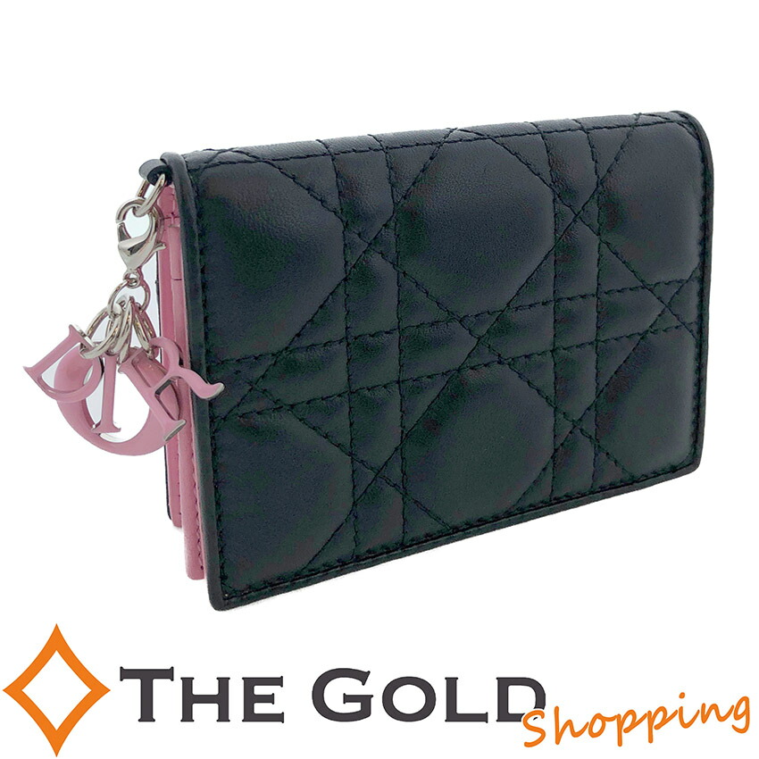 楽天市場】Chiristian Dior レディ ディオール カードケース ブラック