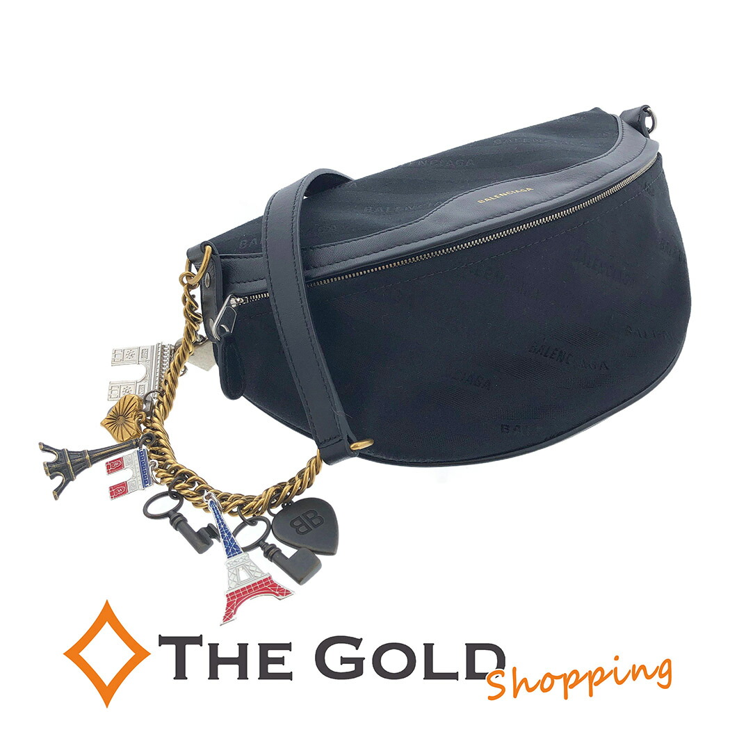 楽天市場】バレンシアガ□スーベニアXS ジャガードロゴ ボディバッグ