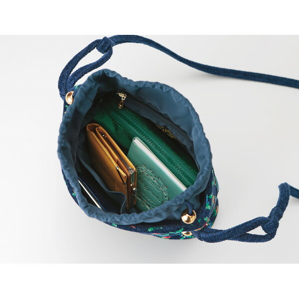 楽天市場】ギフト フェイラー カリーナ 巾着ショルダーバッグ ネイビー