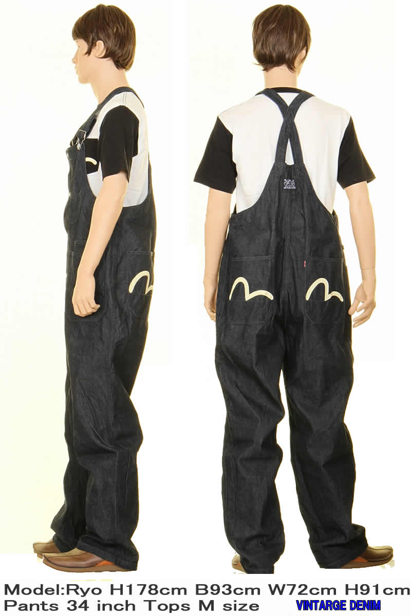楽天市場】EVISU JEANS エヴィス ジーンズ EOD-2900 OVERALL エヴィス