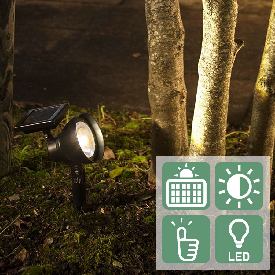 楽天市場】ハイパワーLED ソーラーアップライト10 【1本/3本/5本