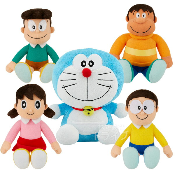 楽天市場】ドラえもん ぬいぐるみ M 5体 セット のび太 しずかちゃん