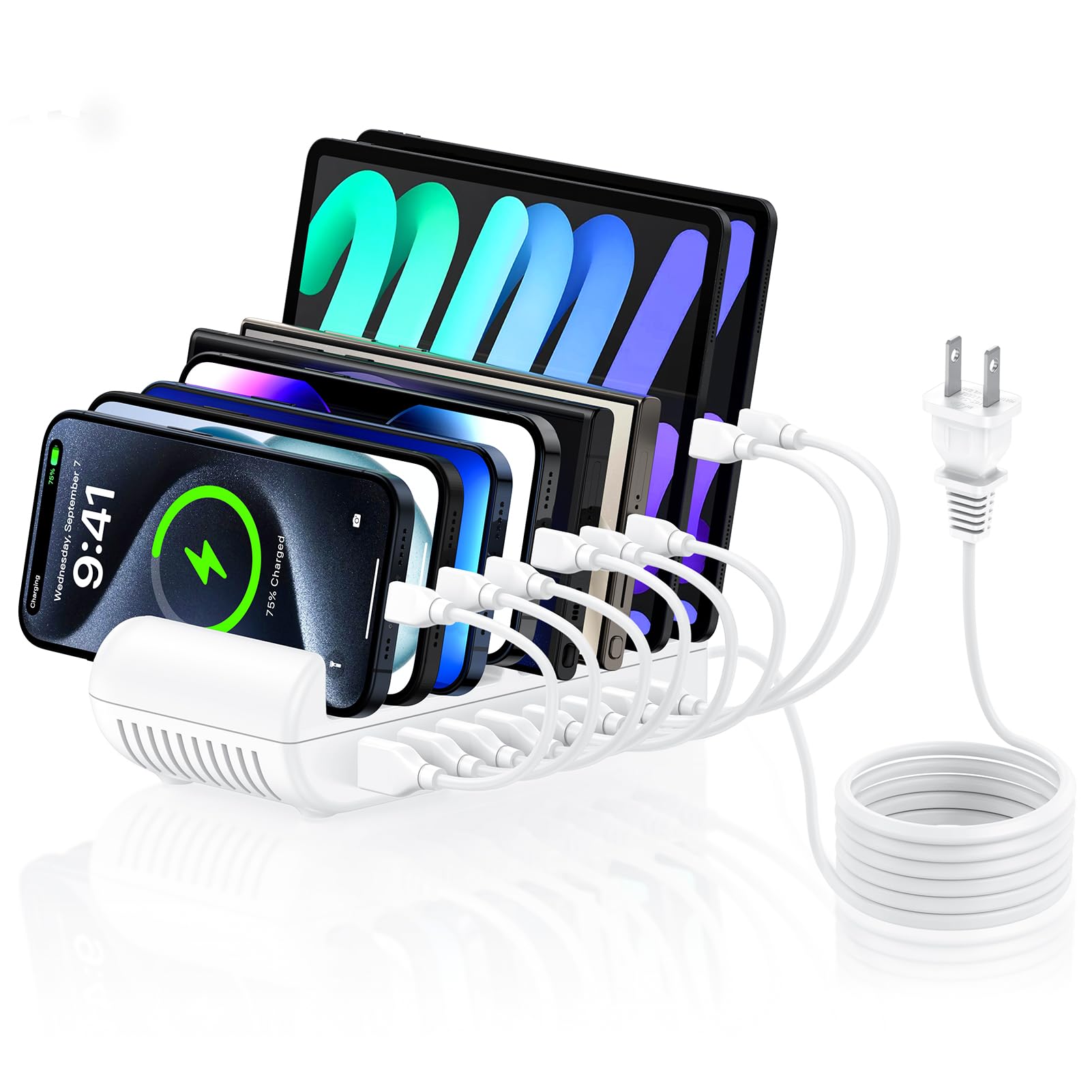 楽天市場】65W USB充電ステーション 8ポート 【Type-c *4 USB-A *4