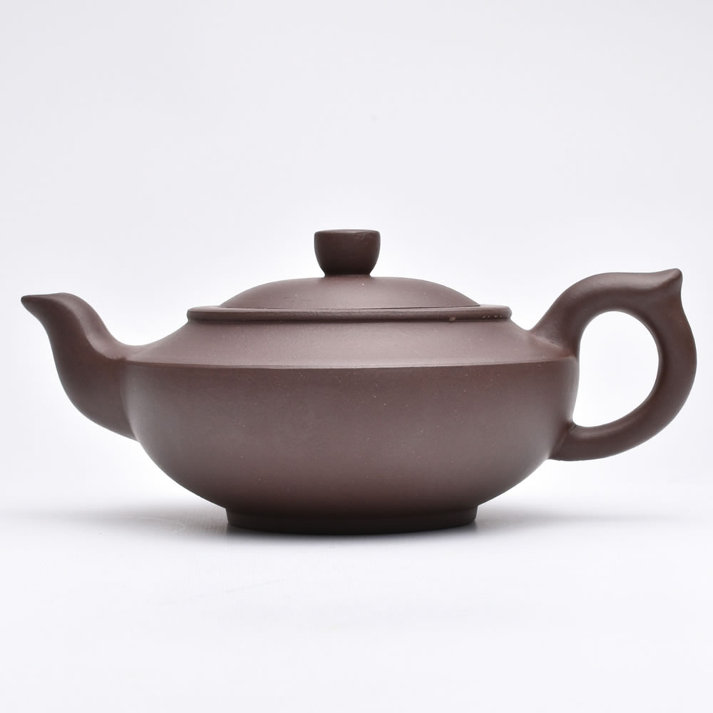 楽天市場】宜興紫砂壺・扁漢雲（芦興龍・濃茶） 230ml : 天香茶行