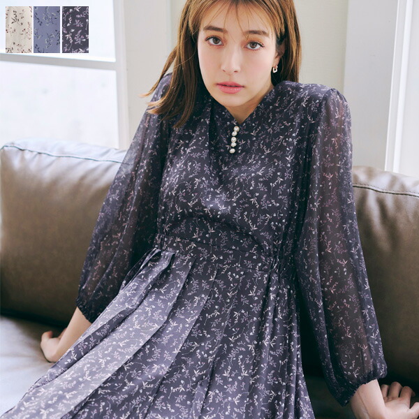 楽天市場】【楽天スーパーセール！50％OFF!!】花柄シフォン袖