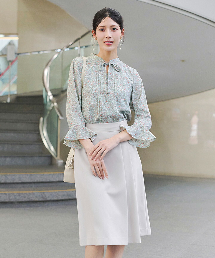 楽天市場】【楽天スーパーセール！60％OFF!!】フレアスリーブ花柄