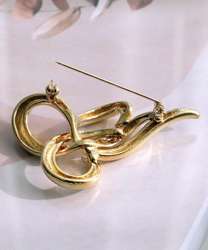 楽天市場】ツイストモチーフブローチ レディース アクセサリー