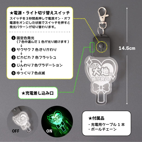 楽天市場】【限定クーポン発行中】 キーホルダー 名入れ 光る ハート