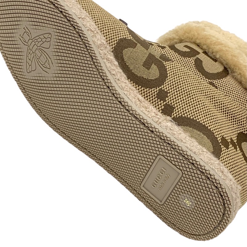 楽天市場】未使用 グッチ GUCCI ブーツ ショートブーツ ムートンブーツ